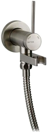Гигиенический душ со смесителем Gattoni RT010NS Никель шлифованный 