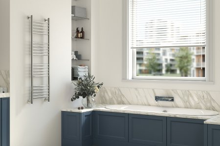 Водяной полотенцесушитель Сунержа Богема+ прямая 1200х400 31-0220-1240 Черный матовый 