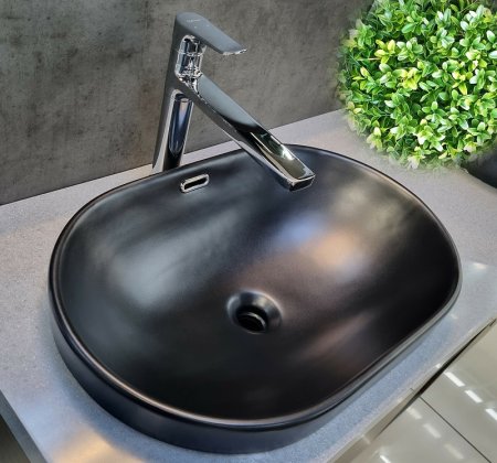 Раковина CeramaLux 60 5006CMB Черная матовая 