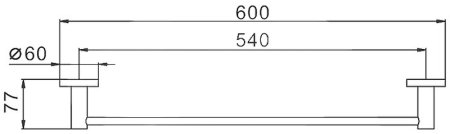 Полотенцедержатель Frap F302 F30201 Черный матовый 