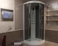 Душевая кабина Bas Адрия (черная стенка, прозрачное стекло) Душевая кабина Bas Адрия (черная стенка, прозрачное стекло)