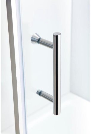 Душевой уголок Black&White Stellar Wind S102 90х90 1029090 профиль Серебристый хром стекло прозрачное 