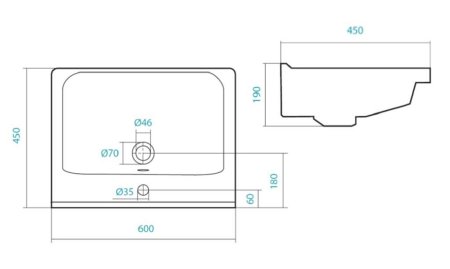 Тумба с раковиной Onika Брендон 60.13 камень светлый / бетон крем 