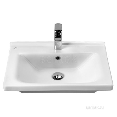 Тумба с раковиной Onika Брендон 60.13 камень светлый / бетон крем 