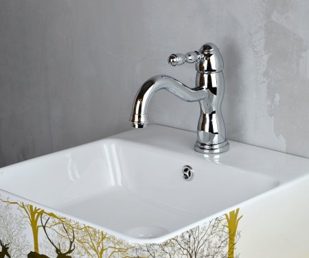 Смеситель для раковины Bronze de Luxe Tiffany 1901CR Хром 