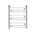 Полотенцесушитель электрический Ника Curve ЛZ 80х60 левый тэн 