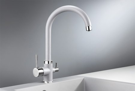 Смеситель Granula GR-2168 для кухонной мойки, алюминиум 