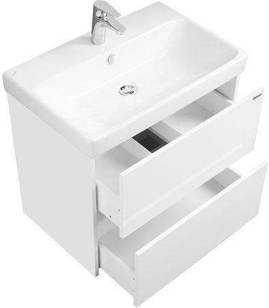 Тумба с раковиной Aquaton Сканди 70 1A2518K0SD010 подвесная Белая 