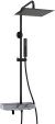 Душевая система WasserKRAFT Abens A114.162.218.CB Thermo с термостатом Черная матовая Хром 