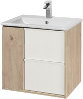 Тумба под раковину Aquaton Бостон 60 1A252501BN010 подвесная Дуб эврика Белый