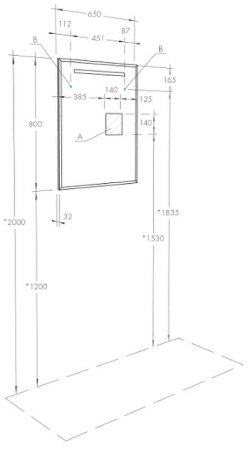 Зеркало Aquaton Оптима 65 1A127002OP010 Белое 