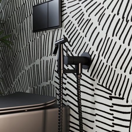 Гигиенический душ Paini Isola ISPZ442 Черный 