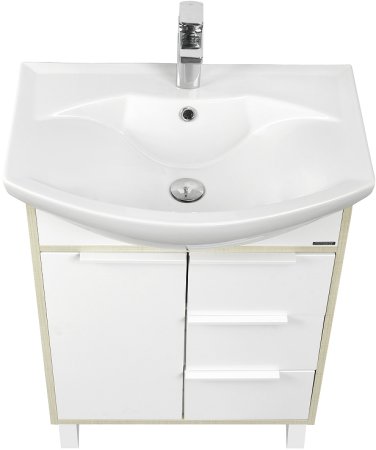 Тумба под раковину Aquaton Рико 60 1A213301RIB90 Белый Ясень фабрик 