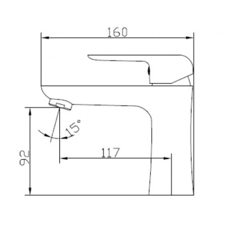 Смеситель для раковины Kaiser Glory 69111 Белый Хром 