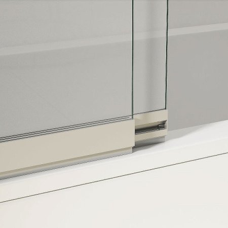 Шторка на ванну Vincea VSB 100х145 VSB-1E100CLB профиль Черный матовый стекло прозрачное 