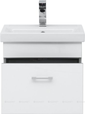 Тумба с раковиной Aquanet Верона 50 (Moduo Slim) белый 