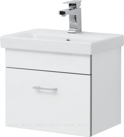 Тумба с раковиной Aquanet Верона 50 (Moduo Slim) белый 