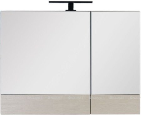 Зеркало-шкаф Aquanet Нота 90 светлый дуб 