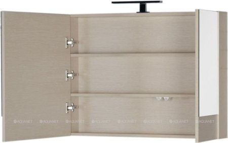 Зеркало-шкаф Aquanet Нота 90 светлый дуб 