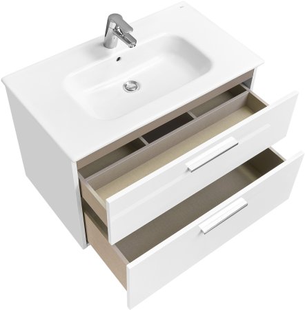 Тумба под раковину Roca Victoria 80 A857470806 подвесная Белый глянец 