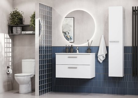 Тумба под раковину Roca Victoria 80 A857470806 подвесная Белый глянец 