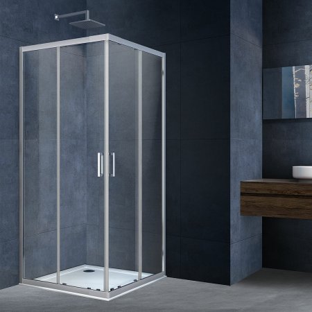 Душевой уголок Vincea Rapid 100x100 VSS-3R90/10CL профиль Хром стекло прозрачное 