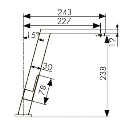 Смеситель для кухни Kaiser Vico 30144 Хром 