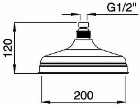 Верхний душ Cezares Czr CZR-U-SP8-20-01 Хром 