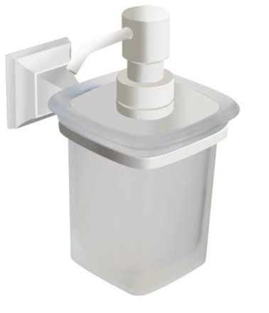 Дозатор для жидкого мыла Art&Max Zoe AM-G-6832-Bi белый 