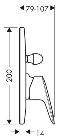 Смеситель Hansgrohe Logis 71406000 для ванны с душем 