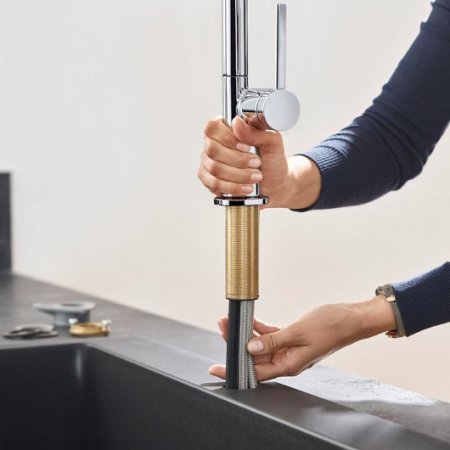 Смеситель Hansgrohe Talis M54 72804000 для кухонной мойки, хром 