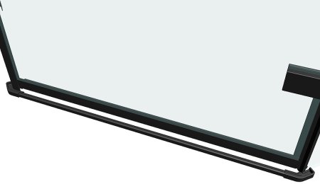 Душевой уголок Abber 90х90 AG05090B фурнитура Черная стекло прозрачное 