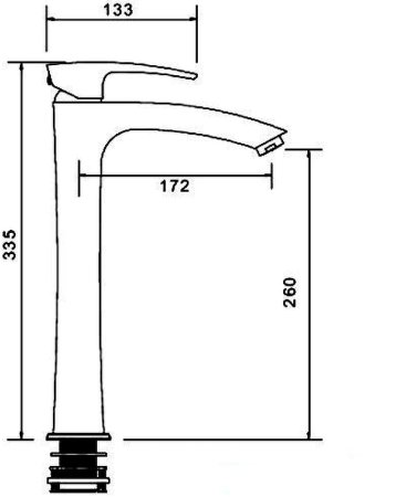 Смеситель для раковины Gappo G07 G1007-11 Хром 