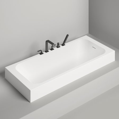 Ванна из искусственного камня Salini Orlanda Kit 180х80 102112G Белая глянцевая 