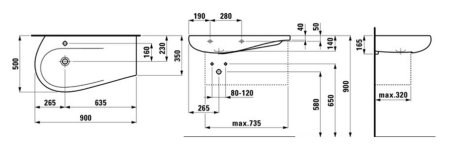 Раковина Laufen Alessi 8.1497.5.400.104.1 
