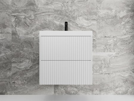 Тумба под раковину Style Line Стокгольм 60 ЛС-00002307 подвесная Белый рифленый софт 