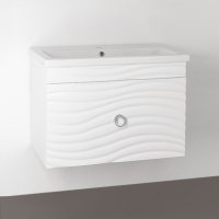 Тумба под раковину Style Line Вероника 80 подвесная Белая