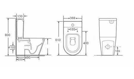 Унитаз-компакт Orans Ceramic WM-9908 с микролифтом 