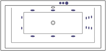 Акриловая ванна Excellent Crown Grand WAEX.CRG19.SMART 190x90 