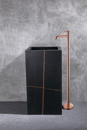 Смеситель для раковины Abber Wasser Kreis AF8140RG Розовое золото 