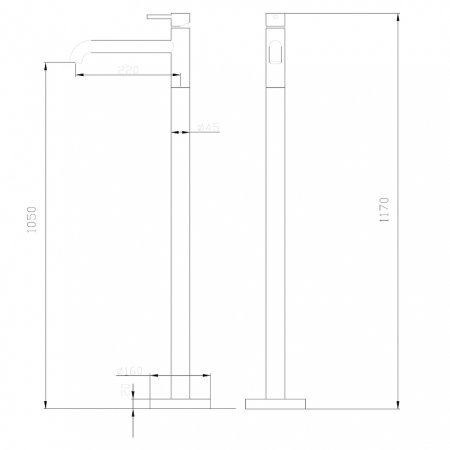 Смеситель для раковины Abber Wasser Kreis AF8140RG Розовое золото 