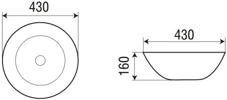 Раковина-чаша WeltWasser Elbach 3132 43 10000004566 Белый глянец 