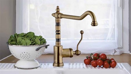 Смеситель для кухни Paini Duomo 88F3572KM Старая бронза 