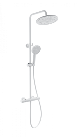Душевая система с термостатом WONZON & WOGHAND, Белый матовый (WW-B3013-T1-MW) 