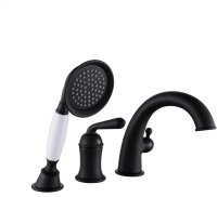 Смеситель на борт ванны Rose R0212H, черный