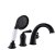 Смеситель на борт ванны Rose R0212H, черный 