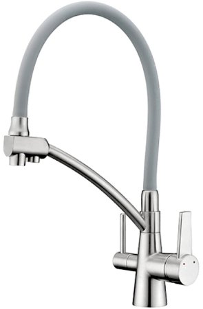 Смеситель для кухни Gappo G4398-17 Хром Серый 