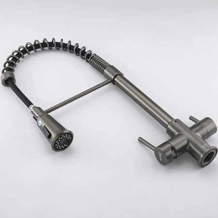 Смеситель для кухни Gappo G4398-69 Оружейная сталь 