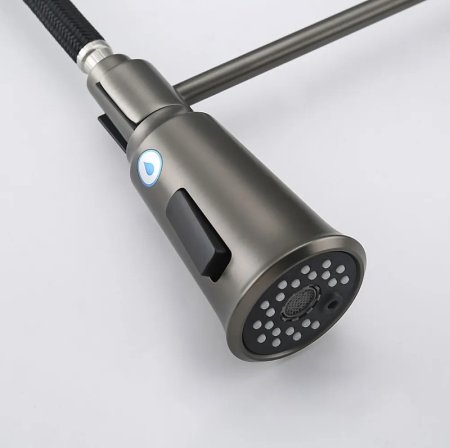 Смеситель для кухни Gappo G4398-69 Оружейная сталь 