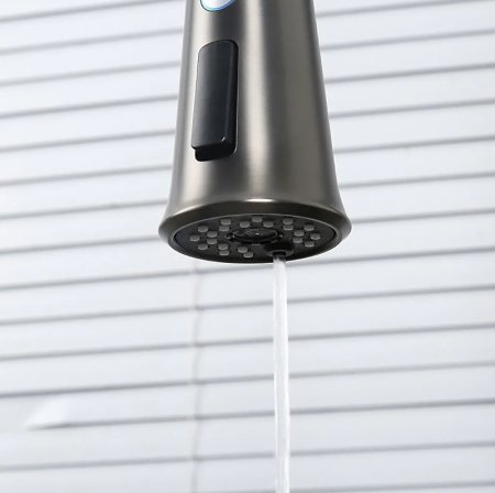 Смеситель для кухни Gappo G4398-69 Оружейная сталь 